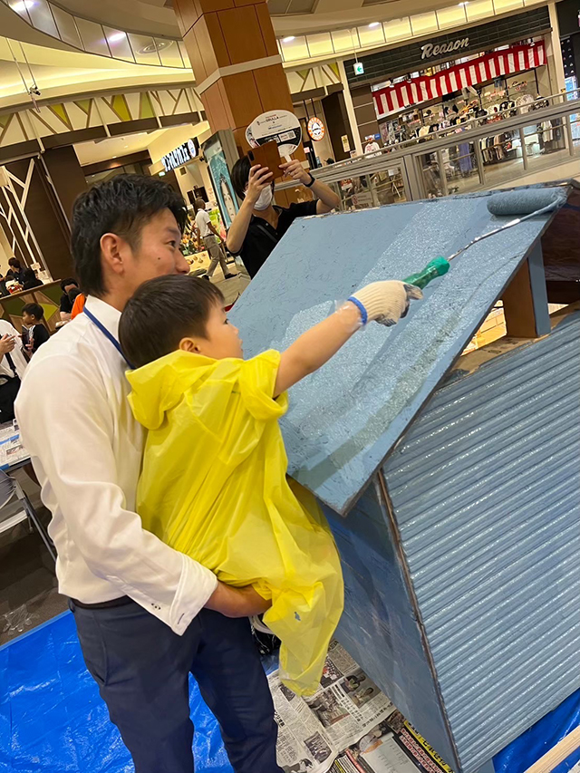 子ども向け塗装イベント